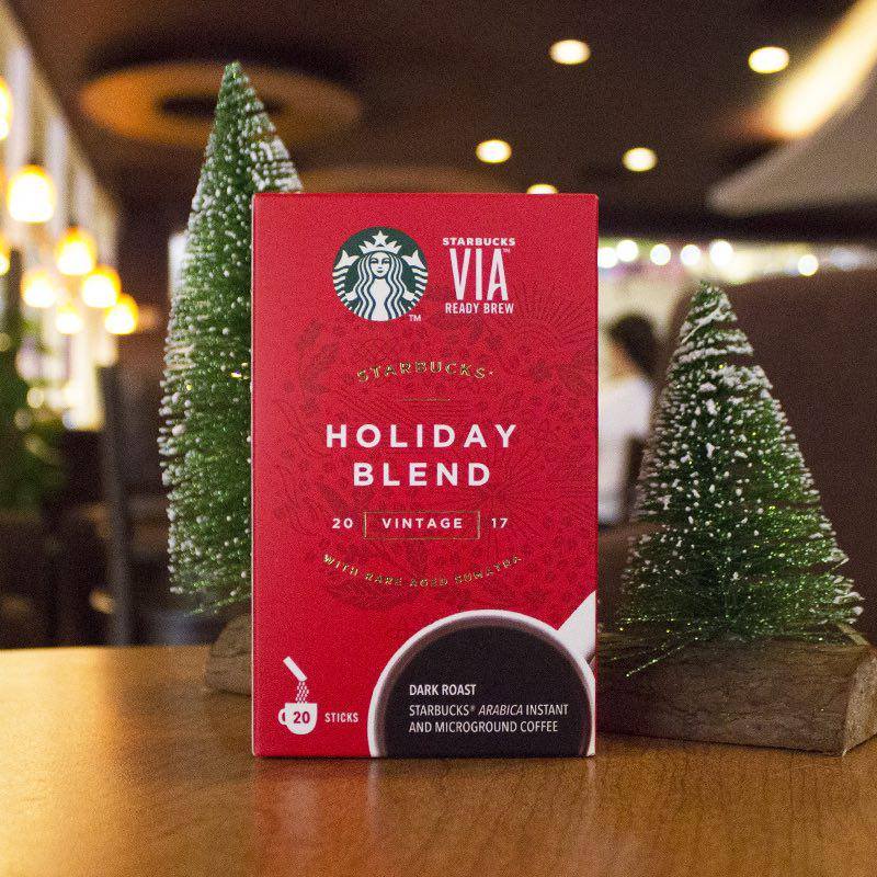 All of Starbucks' Holiday Blend Coffee Beans are priced at RM40, while the VIA Holiday Blend is priced RM55.
